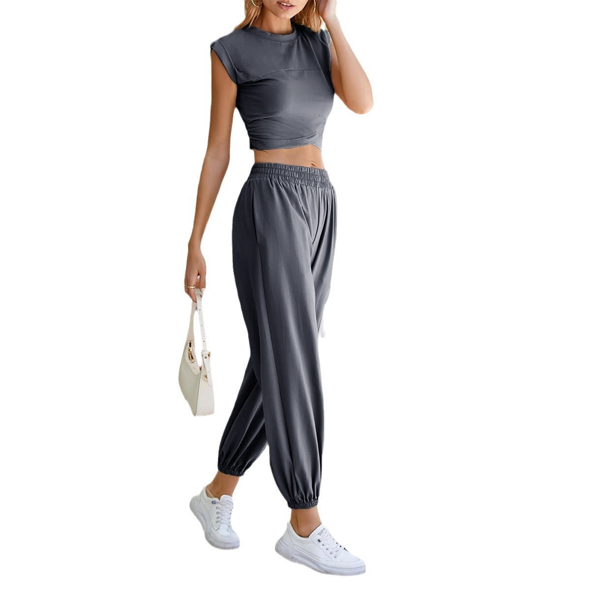 Women's Casual Slim Fit Vest Pants Suit