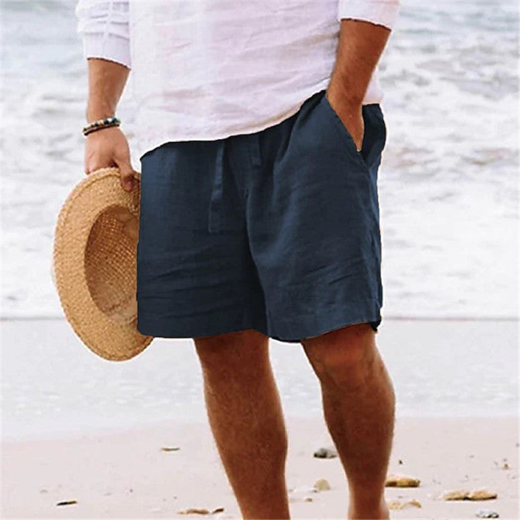 Men's Daily Sand Pure Color Comfortable Breathable Shorts