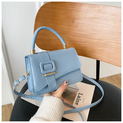 Simple Fashion Shoulder Textured Small Square Bag