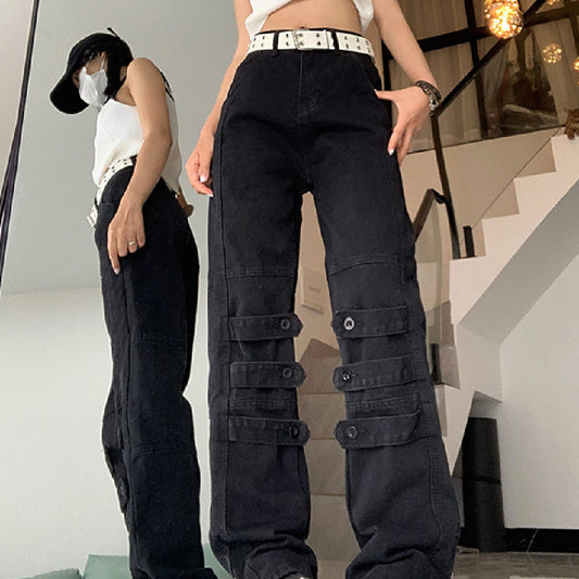 Women's Casual Fashion Straight Jeans