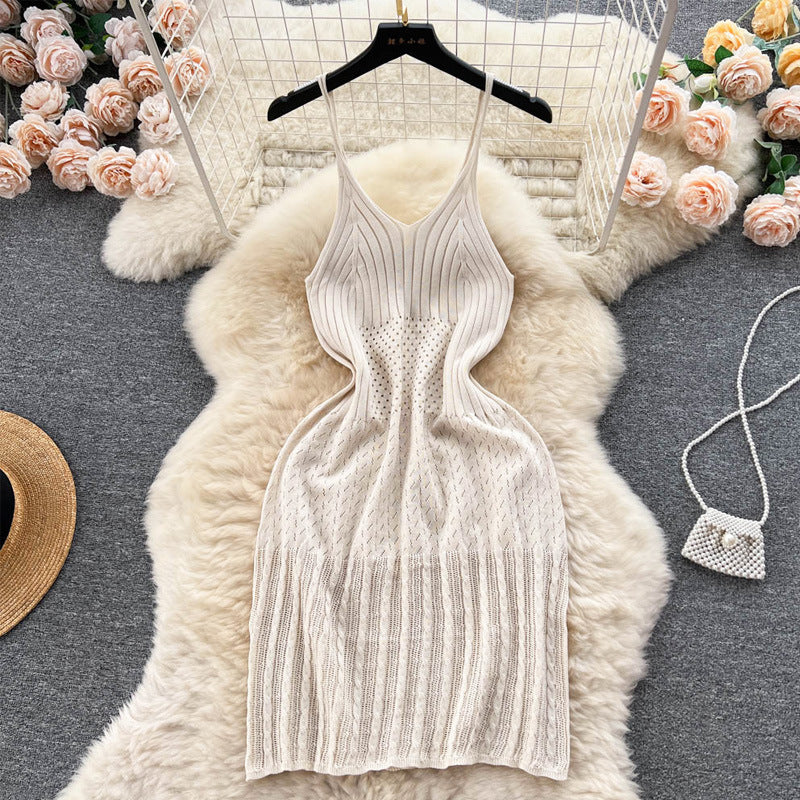 Summer Fashionable Hollow Knitted Dress Women