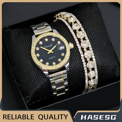 Women's Watch Affordable Luxury Fashion Diamond Gift Suit