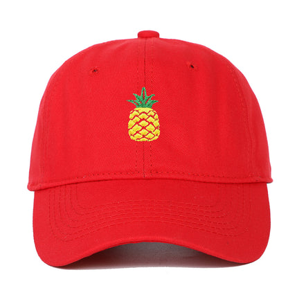 Pineapple Embroidered Baseball Cap Tide Travel Leisure