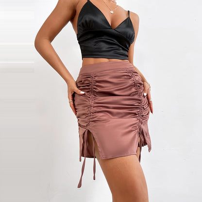 Summer Style Sports Waist Thin Skirt