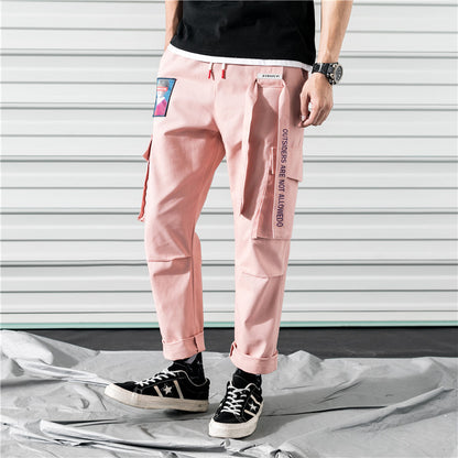 Men's overalls straight pants