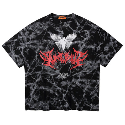 Dirty smoke print short sleeve