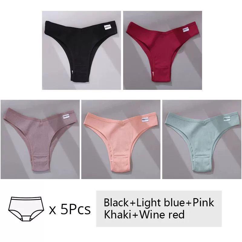 5Pcs Set Women Panties Cotton Underwear