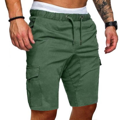 Tight Elastic Pants Men's Cropped Shorts Pants