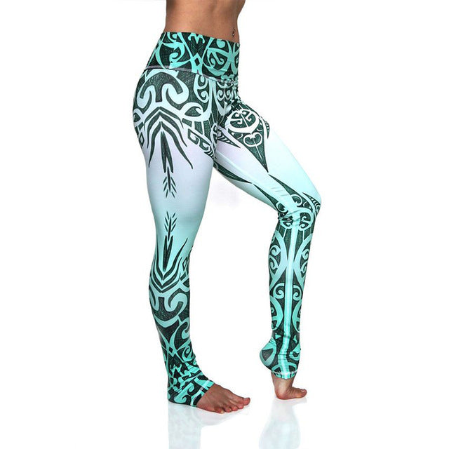 Printed yoga trousers