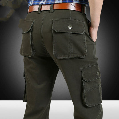 Men's trousers pocket large casual trousers