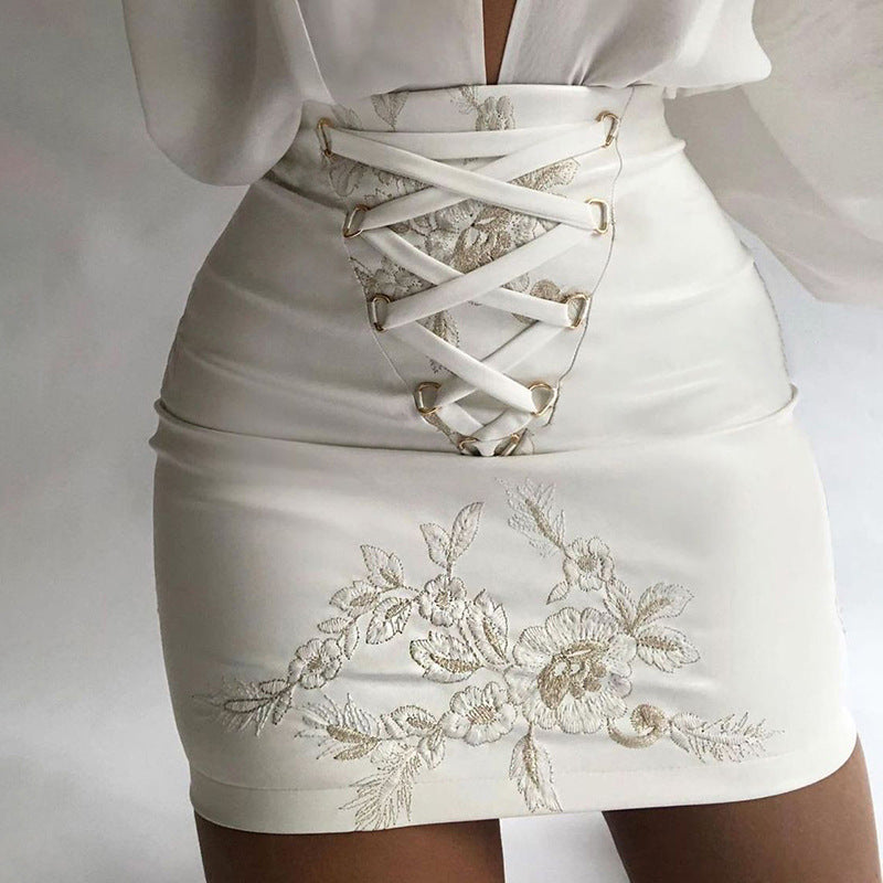 Bandage High Waist Buttock Skirt