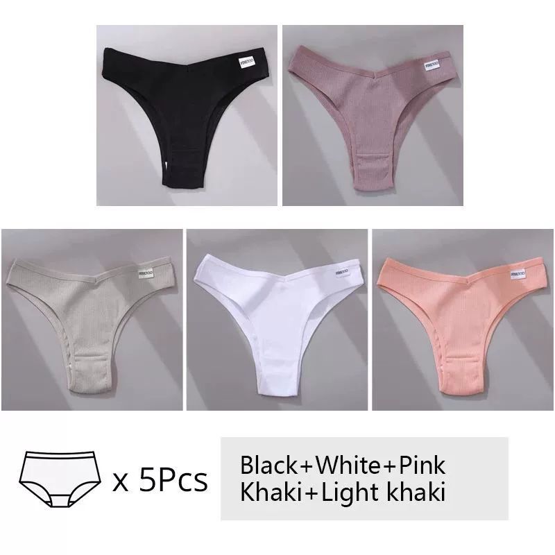 5Pcs Set Women Panties Cotton Underwear