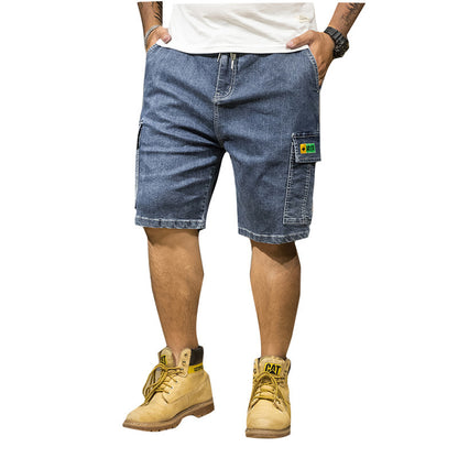 Denim Shorts Straight Casual Tooling Plus Size Trendy Men's Jeans For Men