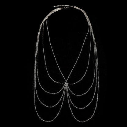 Simple Chain Tassel Body Chain Women