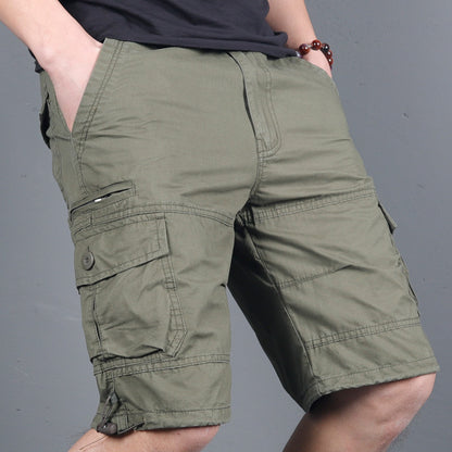 Multi-Pocket Cargo Shorts Small Zipper Shorts