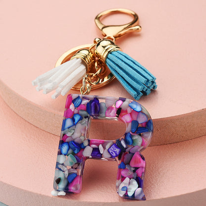 Symphony Letter Keychain Personalized Schoolbag Pendant