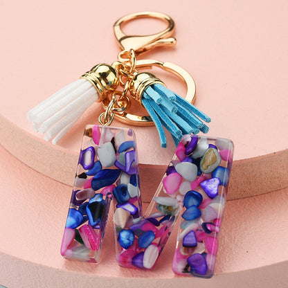 Symphony Letter Keychain Personalized Schoolbag Pendant