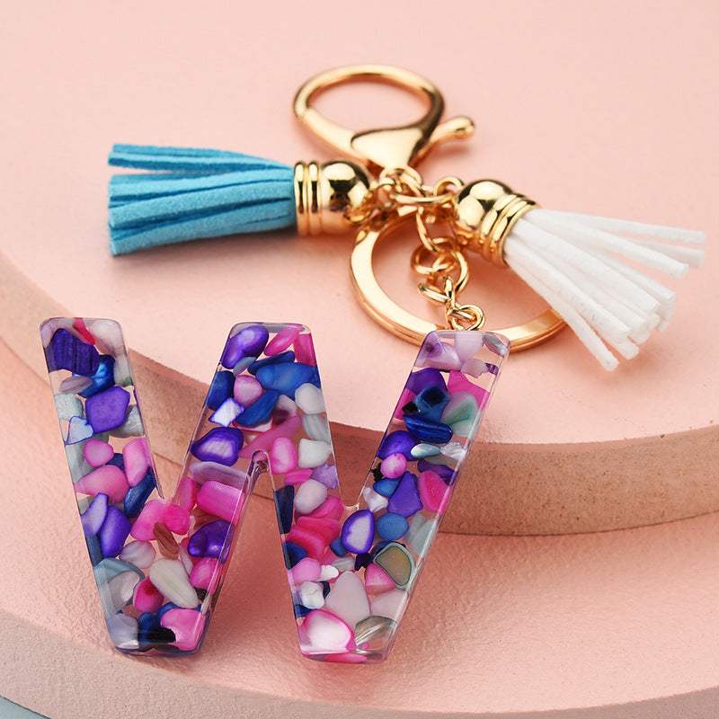 Symphony Letter Keychain Personalized Schoolbag Pendant