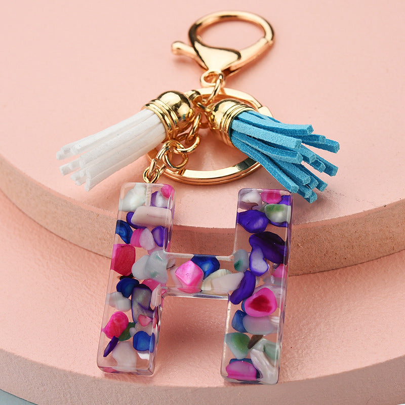 Symphony Letter Keychain Personalized Schoolbag Pendant