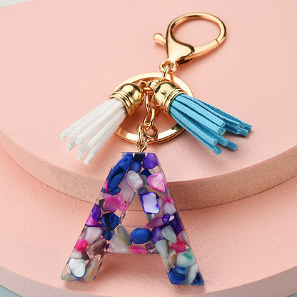 Symphony Letter Keychain Personalized Schoolbag Pendant