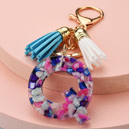 Symphony Letter Keychain Personalized Schoolbag Pendant