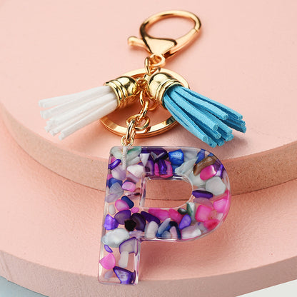 Symphony Letter Keychain Personalized Schoolbag Pendant