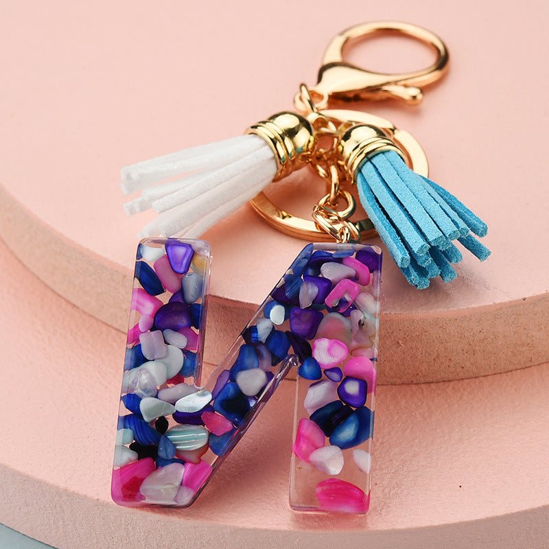 Symphony Letter Keychain Personalized Schoolbag Pendant