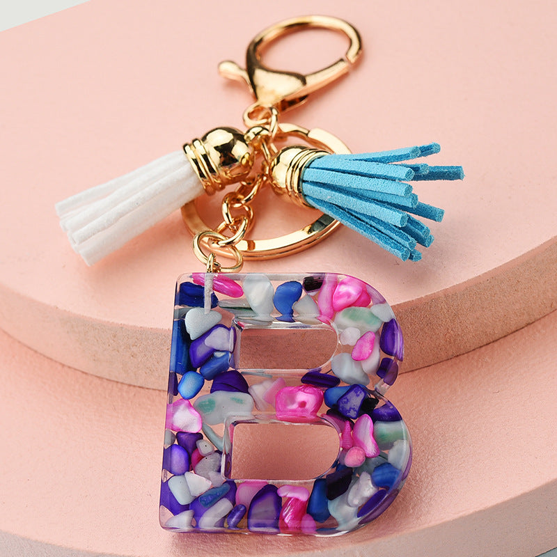 Symphony Letter Keychain Personalized Schoolbag Pendant