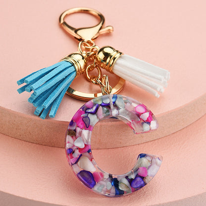 Symphony Letter Keychain Personalized Schoolbag Pendant