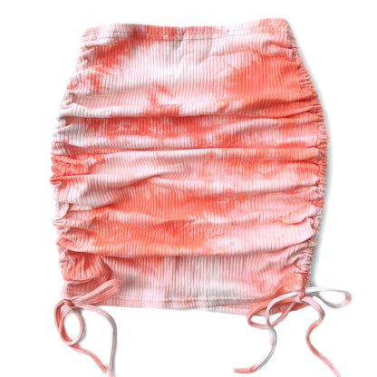 High Waist Slim Knit Tie-dye Thread Skirt