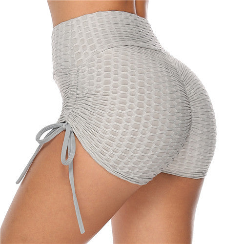 Jacquard Yoga Pants Hip Shorts Bandage Yoga Pants Bubble Pants