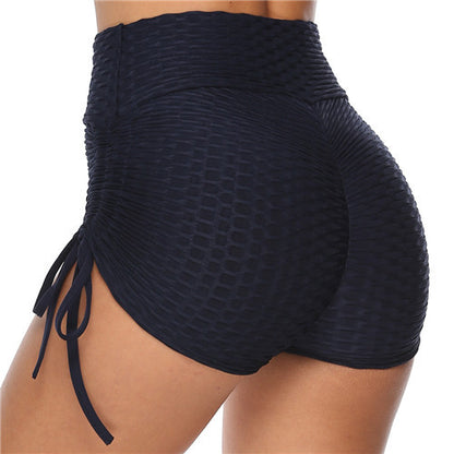 Jacquard Yoga Pants Hip Shorts Bandage Yoga Pants Bubble Pants