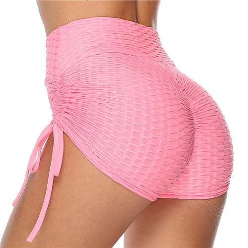 Jacquard Yoga Pants Hip Shorts Bandage Yoga Pants Bubble Pants