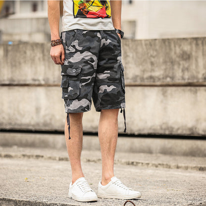 Shorts Summer Men Multi-Pocket Pants Shorts Men's Casual Loose Men's Pants