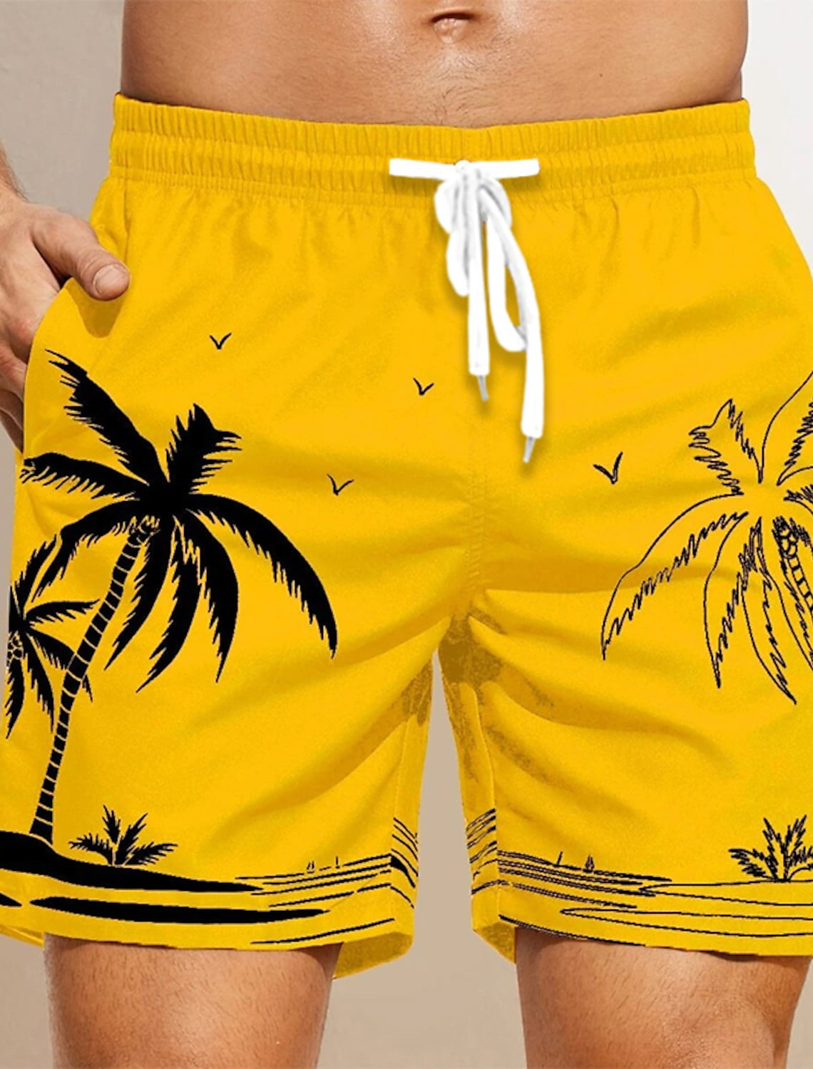 Men's Loose Beach pants 3D Printed Pattern