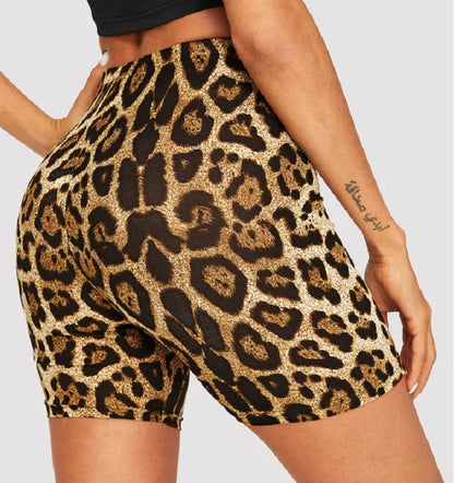 Fashion sexy leopard print hip shorts