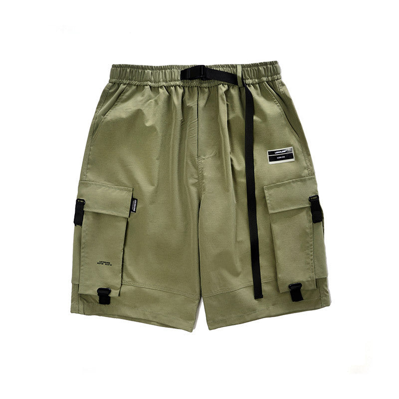 Streamer multi-pocket functional wind shorts men