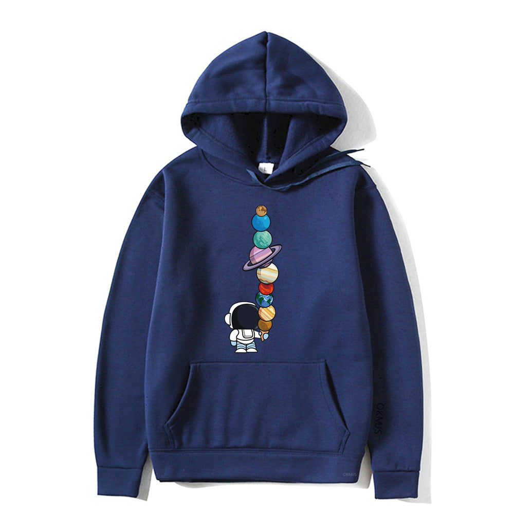 Solar System Planet Starry Sky Hooded Sweater