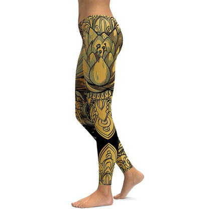 Printed yoga trousers