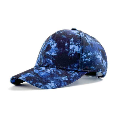 Men's Printed Ha Color Blocked Graffiti Duckbill Cap