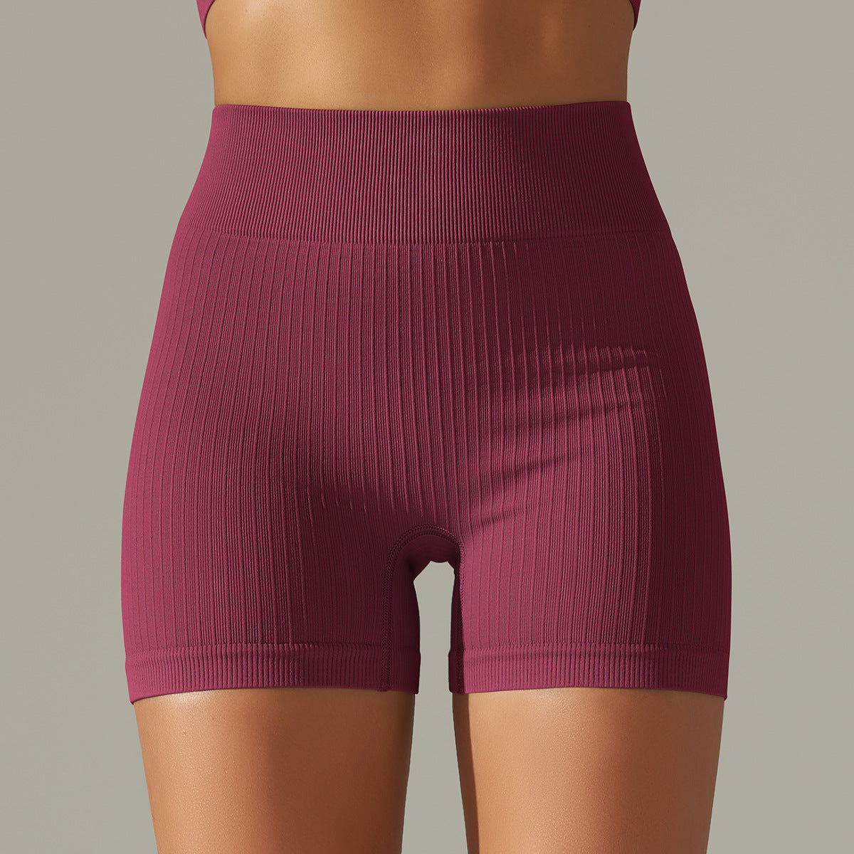 Seamless Thread Knitted Yoga Pants High Waist Hip Lift