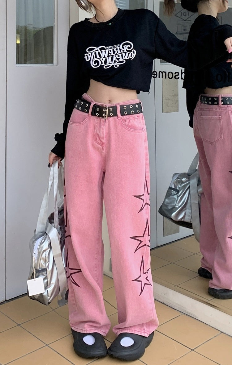 Fashion Retro All-matching Straight Draped Pants