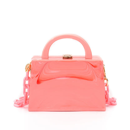 Women's Acrylic Chain Plastic Crossbody Bag