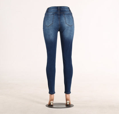 Tight-fitting hip-lifting fashion women's jeans