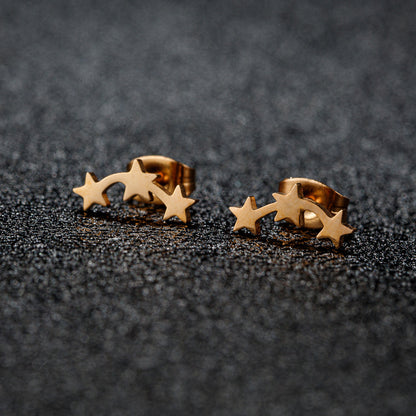 Personalized Mini Star Ear Studs Ins Geometric Five-pointed Star