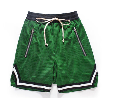 Spring and summer new style popular logo men's zipper men's shorts baggy sports pants