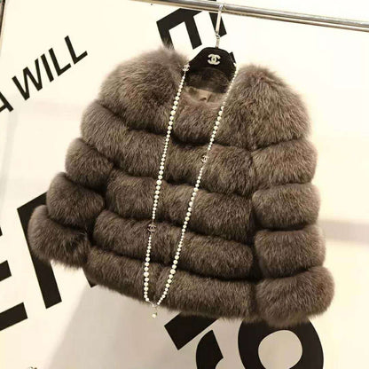 Mink Coats Women Winter New Fashion Coat Elegant Thick Warm Outerwear