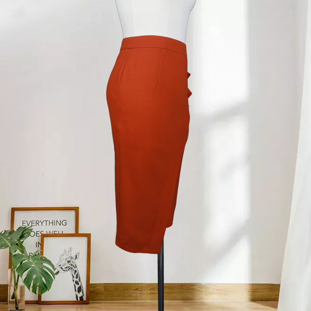 Slim Fit Fungus Casual All Match Women Skirt