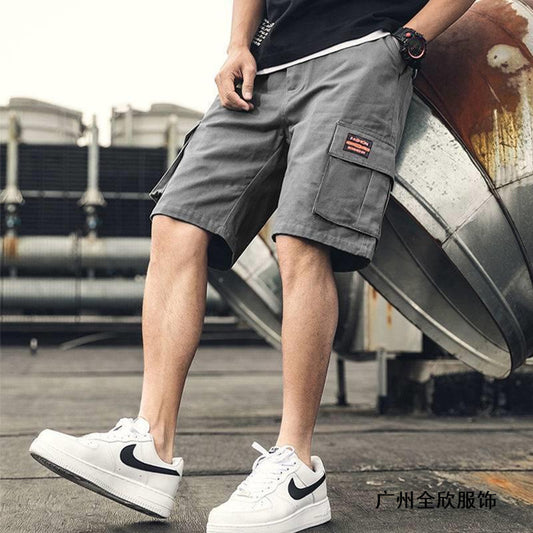 Workwear Shorts Men's Summer Ice Silk Loose Casual Outdoor Thin Section Fifth pants