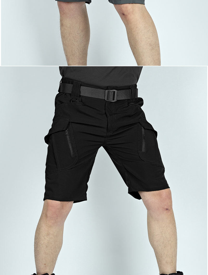 Men's Middle Pants Five-point Breathable Stretch Overalls IX9 Quick-drying Tactical Shorts